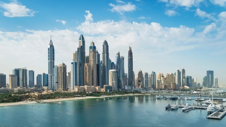 The,Palm,Jumeirah,Archipelago,Opens,The,View,On,The,Coast