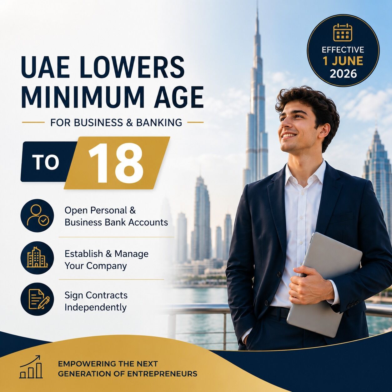 UAE legal age for banking